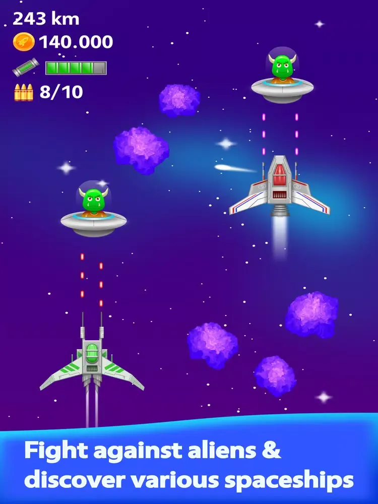 Galaxy Invaders: Alien Parcour iPad 应用截图