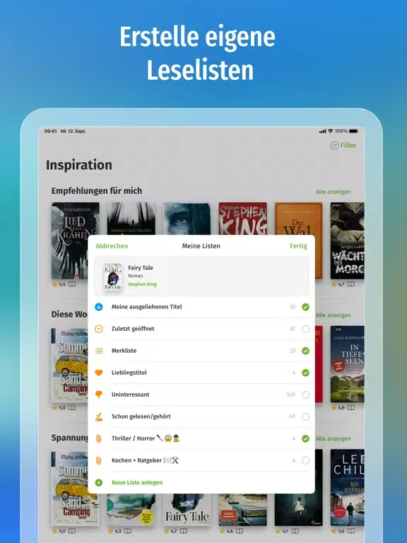 Skoobe: eBooks und Hörbücher iPad  سکرین شاٹس