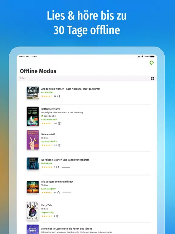 Skoobe: eBooks und Hörbücher iPad  سکرین شاٹس
