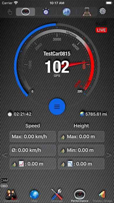 Zrzuty ekranu Car Performance Tracker