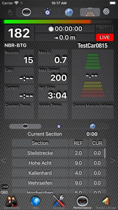 Zrzuty ekranu Car Performance Tracker