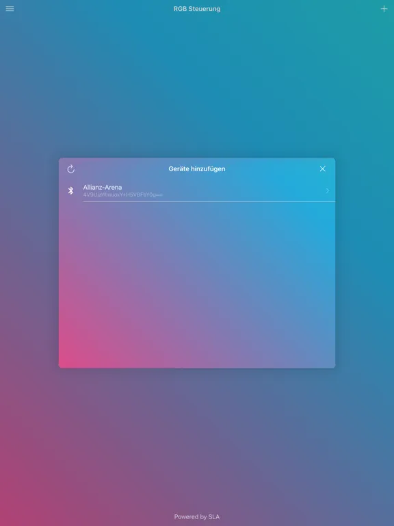 Скриншоты SLA RGB Steuerung iPad 
