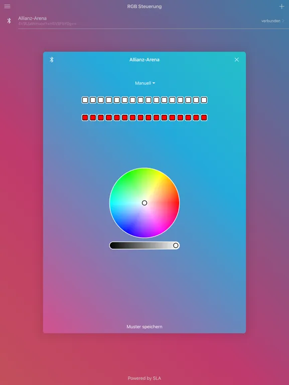 Скриншоты SLA RGB Steuerung iPad 