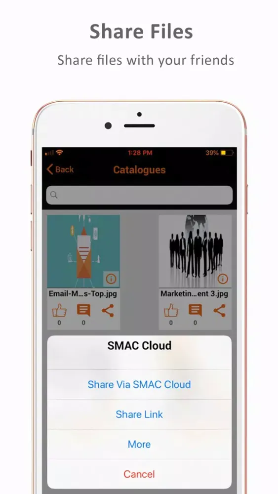 Capturas de tela do SMAC Cloud - Cloud Storage App