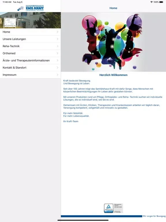 Sanitätshaus Kraft iPad  スクリーンショット
