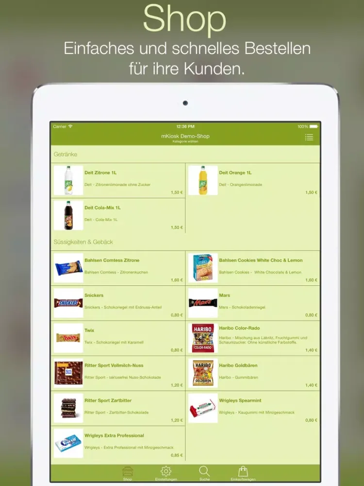 Capturas de pantalla de smart.service mKiosk iPad 