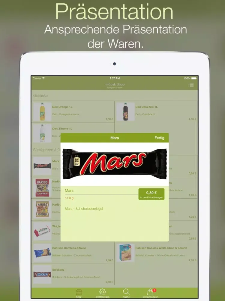 Capturas de pantalla de smart.service mKiosk iPad 