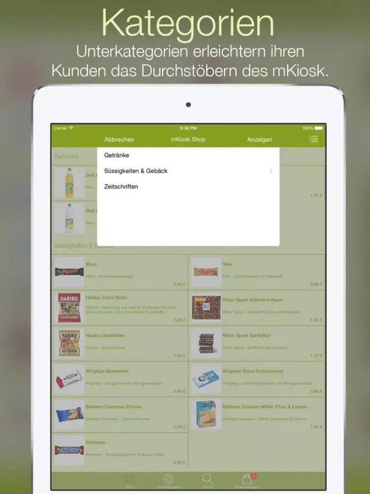 Capturas de pantalla de smart.service mKiosk iPad 