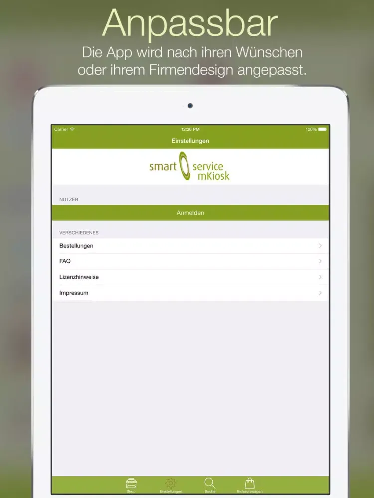 Capturas de pantalla de smart.service mKiosk iPad 