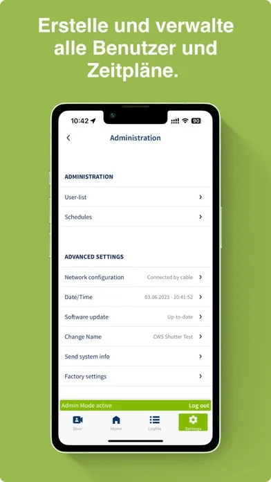 Captures d'écran de FUHR SmartConnect