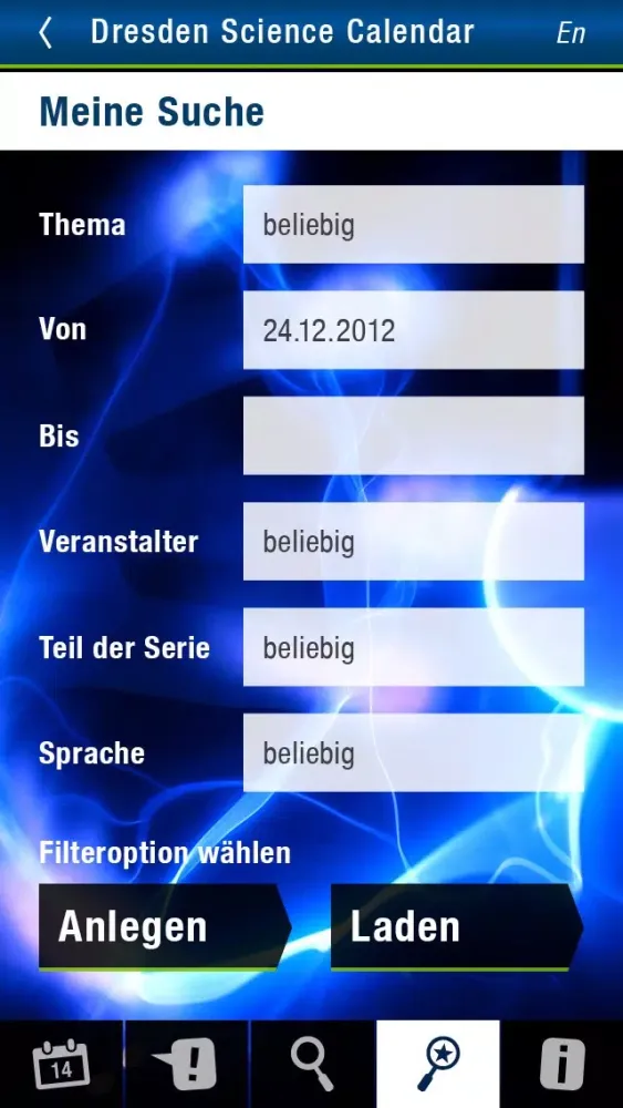 ภาพหน้าจอของ Dresden Science Calendar