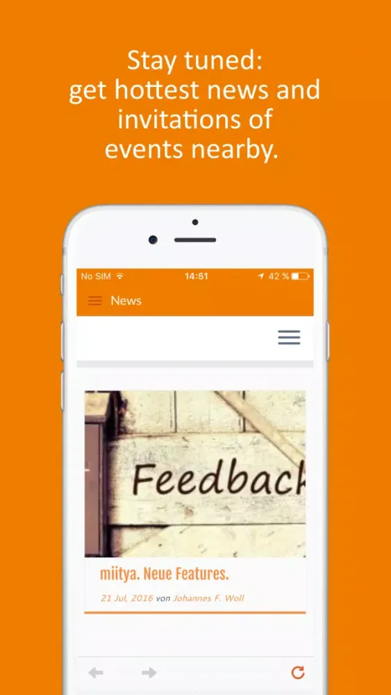 Capturas de pantalla de miitya-The Instant Meeting App