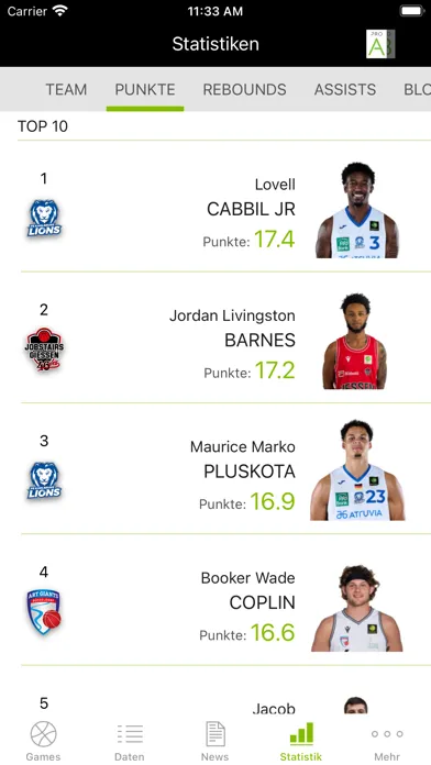 BARMER 2 Basketball Bundesliga Screenshots
