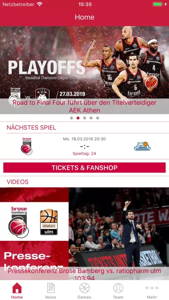 Brose Bamberg Ekran Görüntüleri