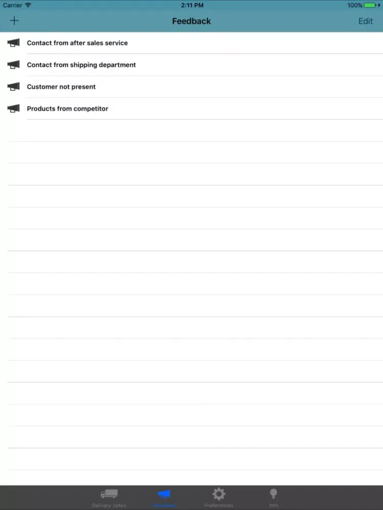 MyDelivery iPad  Screenshots
