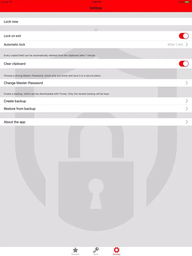 key2go light iPad  স্ক্রিনশট