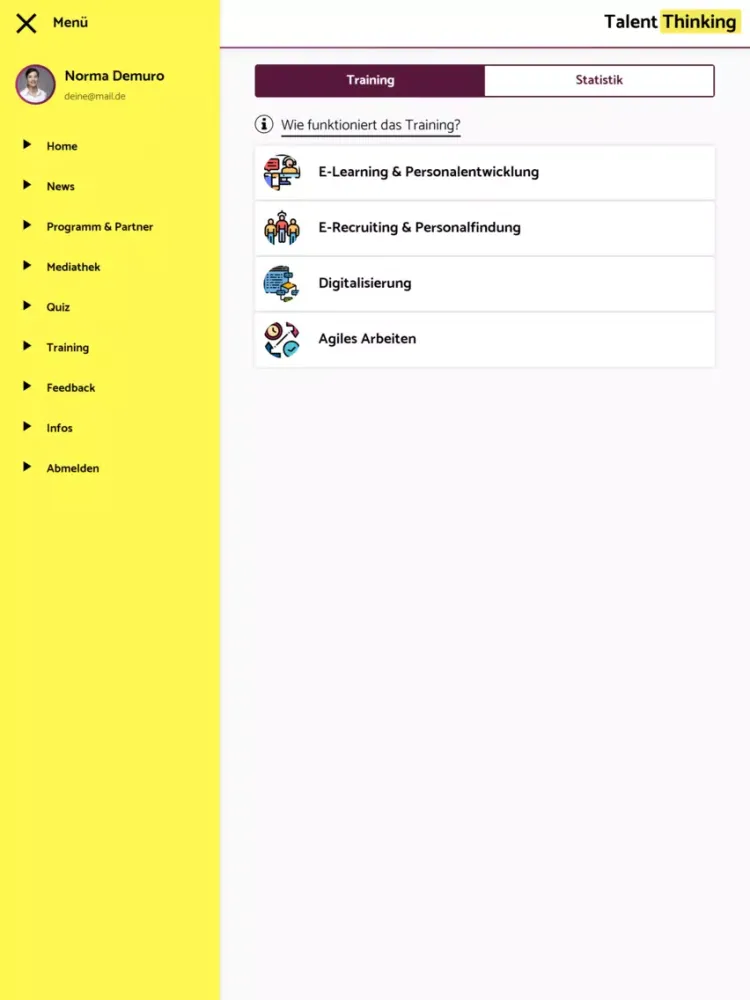 صور Talent Thinking App iPad 