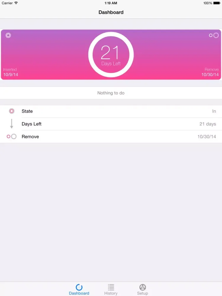Ringminder iPad 應用截圖
