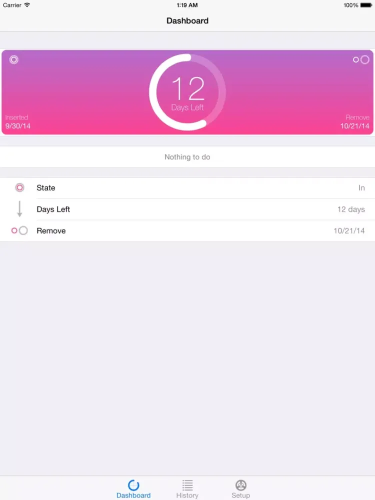 Ringminder iPad 應用截圖