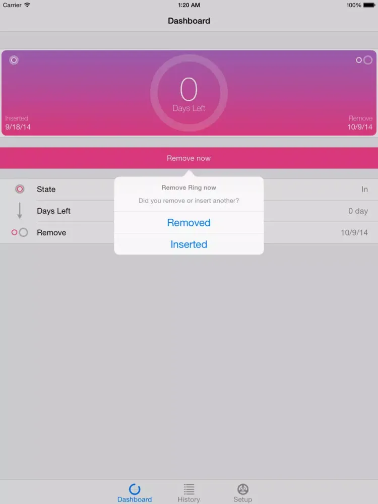 Ringminder iPad 應用截圖