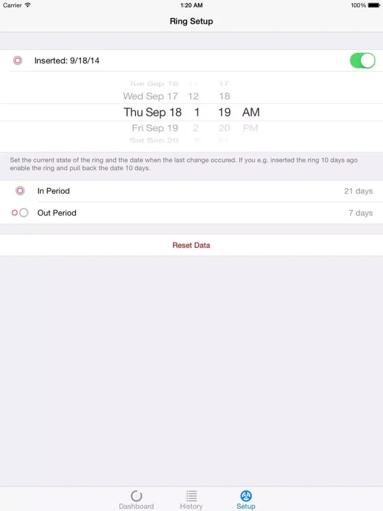 Ringminder iPad 應用截圖