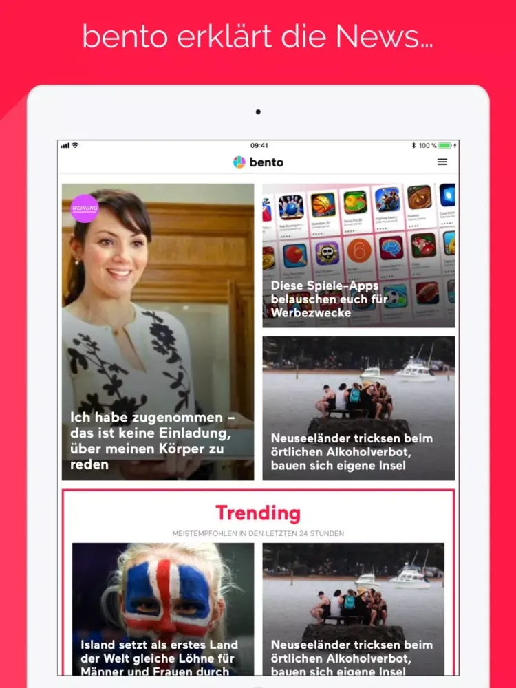 Captures d'écran de bento - vom SPIEGEL iPad 