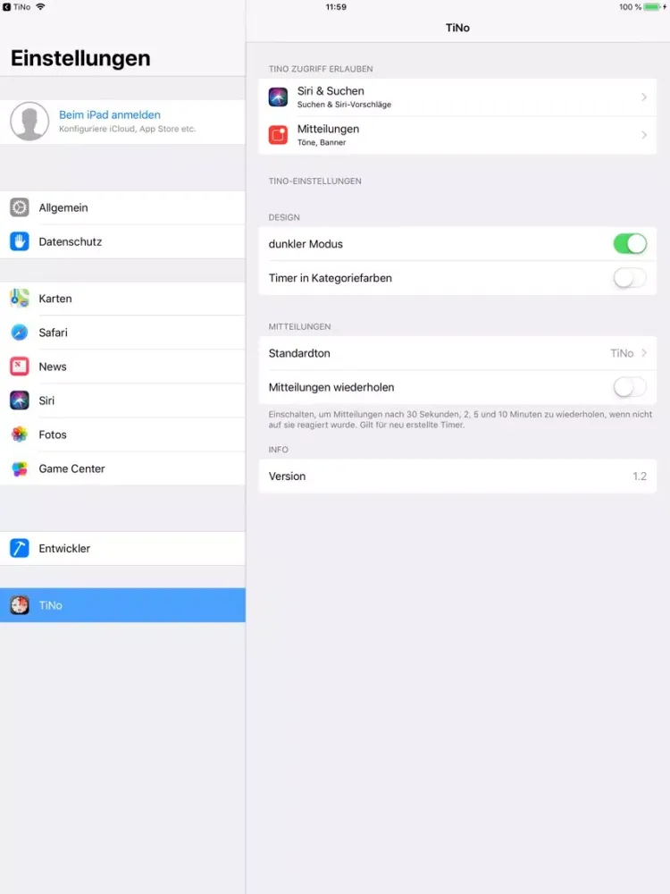 TiNo-TimerNotifications iPad  স্ক্রিনশট
