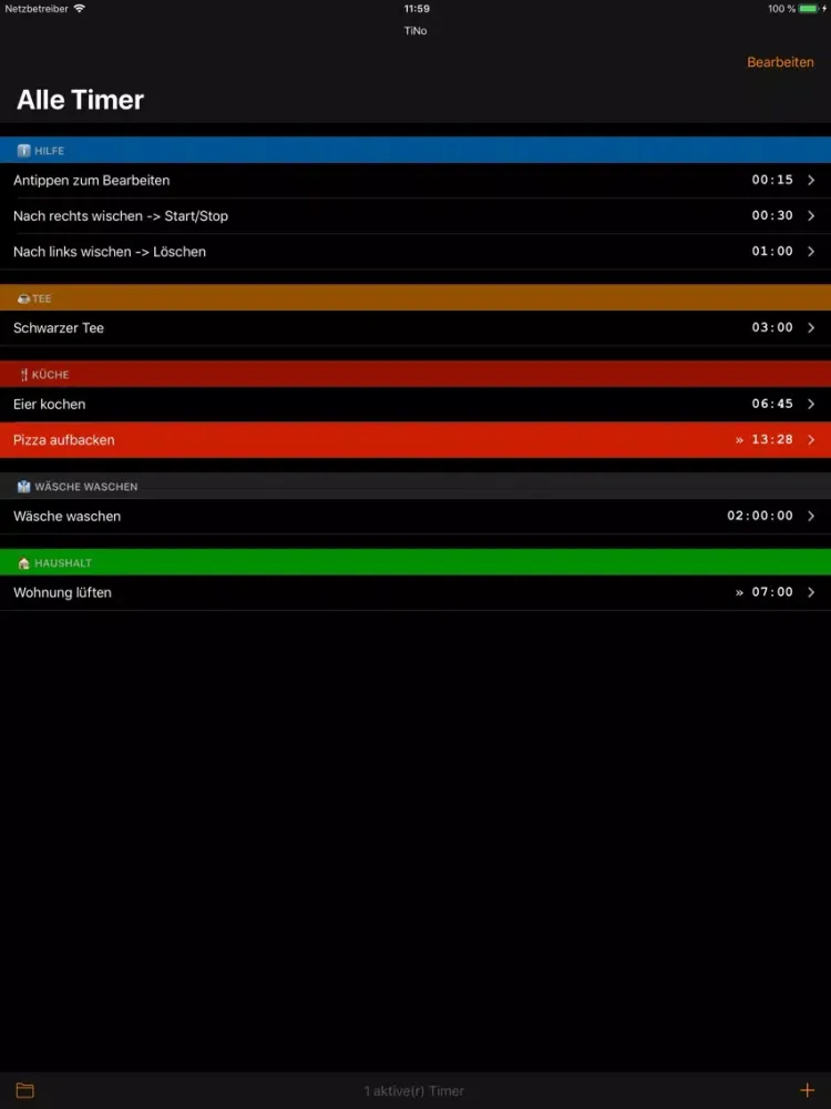 TiNo-TimerNotifications iPad  স্ক্রিনশট