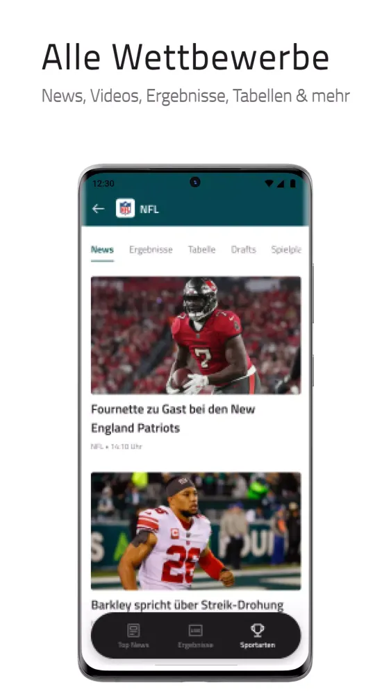 Capturas de pantalla de sport.de
