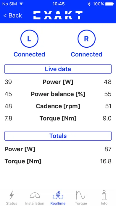 EXAKT Power Screenshots