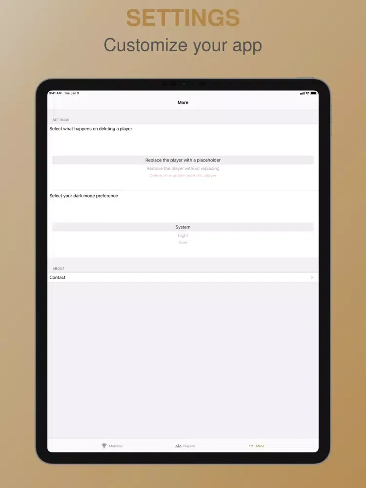 Badminton Tracker iPad  스크린샷