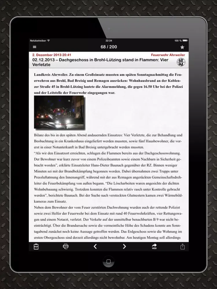 Скриншоты Rescuer News iPad 