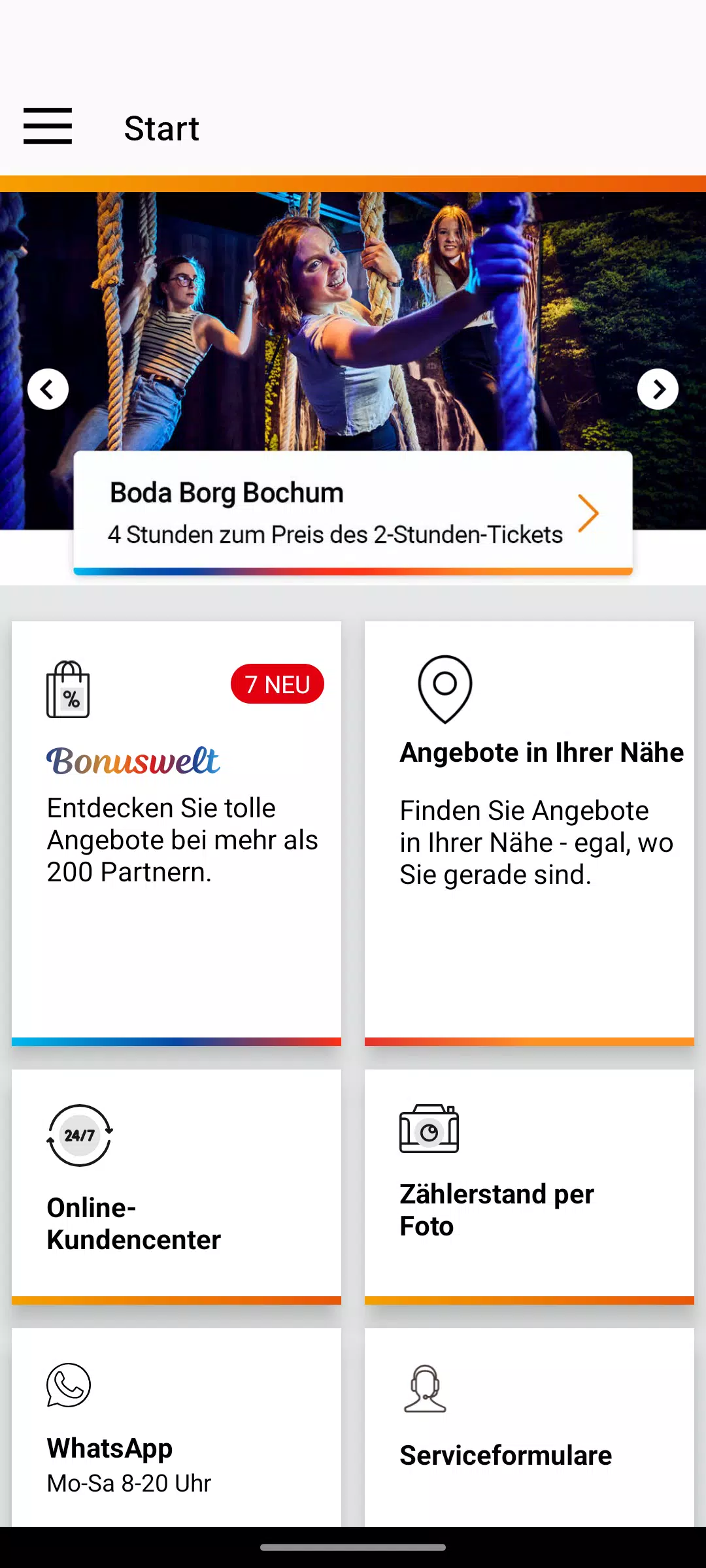 Stadtwerke Bochum-App Screenshots