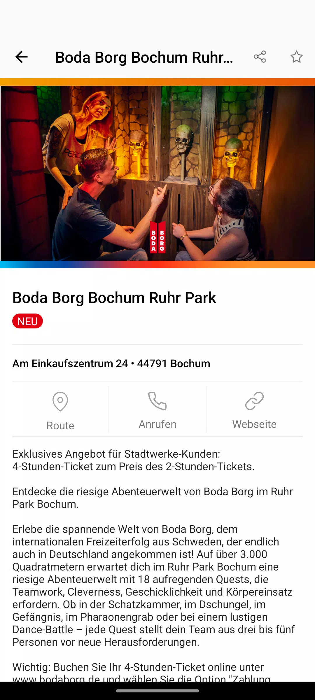 Stadtwerke Bochum-App Screenshots