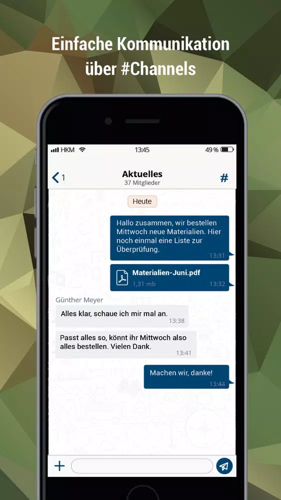 Ảnh chụp màn hình của BwChat