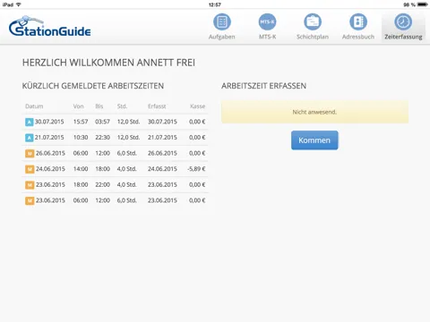 Screenshot di StationGuide Terminal iPad 