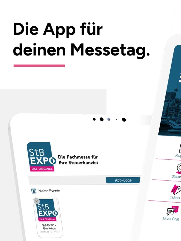 StB EXPO - Event-App iPad  Screenshots