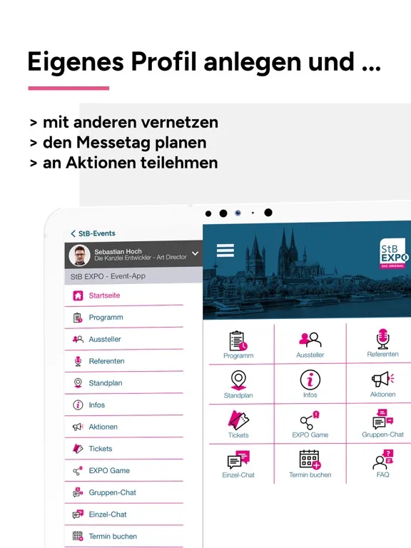 StB EXPO - Event-App iPad  Screenshots