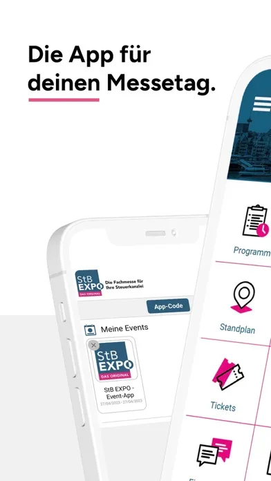 StB EXPO - Event-App Screenshots