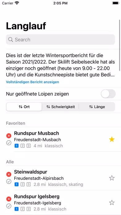 Langlauf Baiersbronn應用截圖
