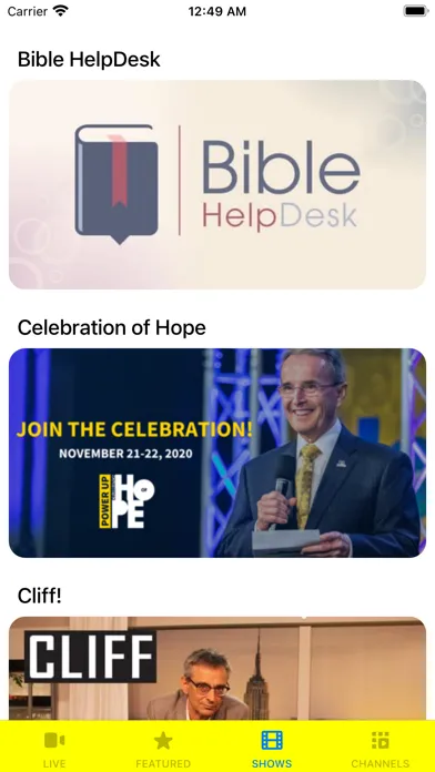 Скриншоты Hope Channel