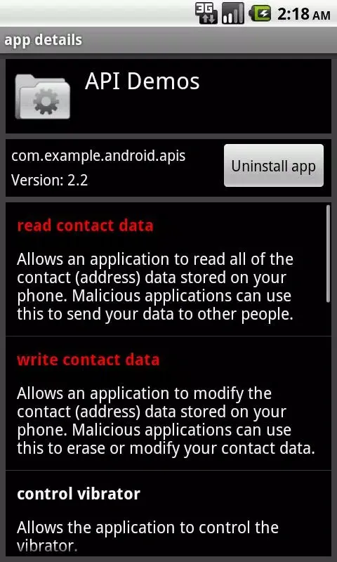 App Permission Watcher Screenshots
