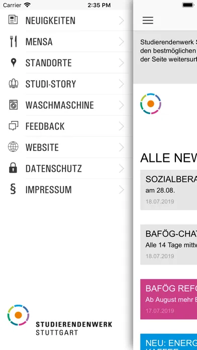 Studierendenwerk Stuttgart应用截图