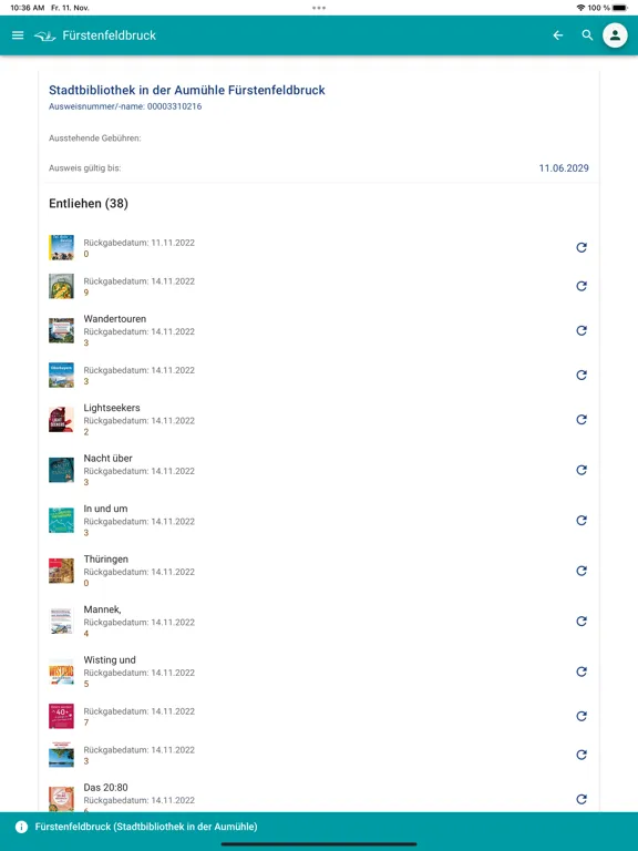 mobilOPAC YourBib iPad 应用截图