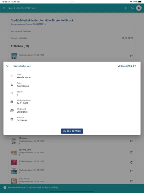 mobilOPAC YourBib iPad 应用截图