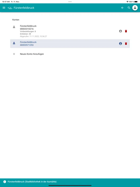mobilOPAC YourBib iPad 应用截图