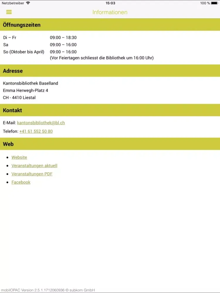 KB Baselland iPad  स्क्रीनशॉट