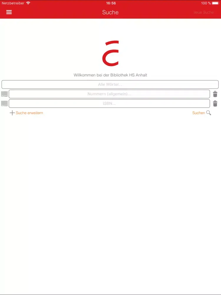Bibliothek Hochschule Anhalt iPad  Ekran Görüntüleri