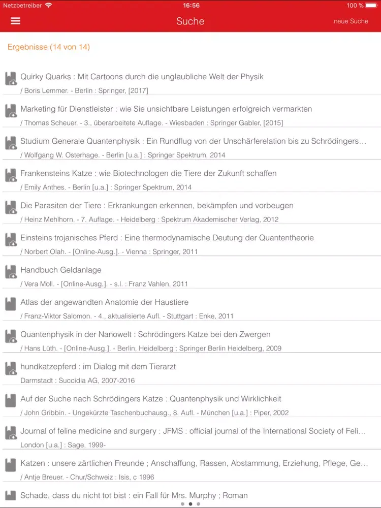 Bibliothek Hochschule Anhalt iPad  Ekran Görüntüleri