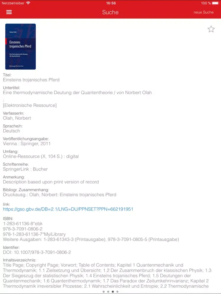 Bibliothek Hochschule Anhalt iPad  Ekran Görüntüleri